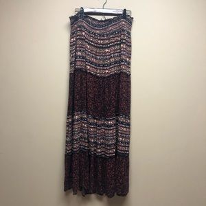 Tiered Maxi Skirt